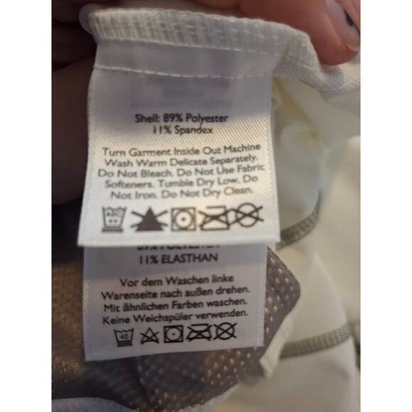 Eddie Bauer Womens Medium Stratify Rain Jacket Full Zip White NWT - Picture 8 of 9